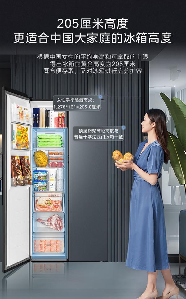 0升大嵌冰箱打造极致空间利用率引发热销尊龙凯时网站最大容量冰箱上市 美的75(图2)